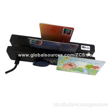 USB Hub and Card Reader Combos, Supports Magnetic, RFID/IC Chips Smart Card/PSAM Card Read/Write
